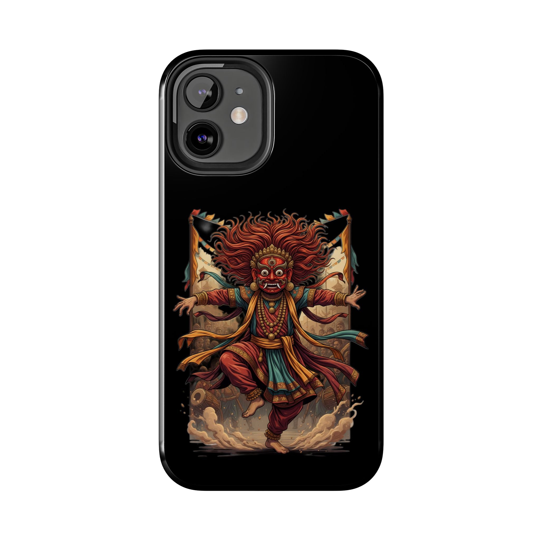 Tibetan Demon Dance Tough Phone Case — Bold Mythic Protective Cover