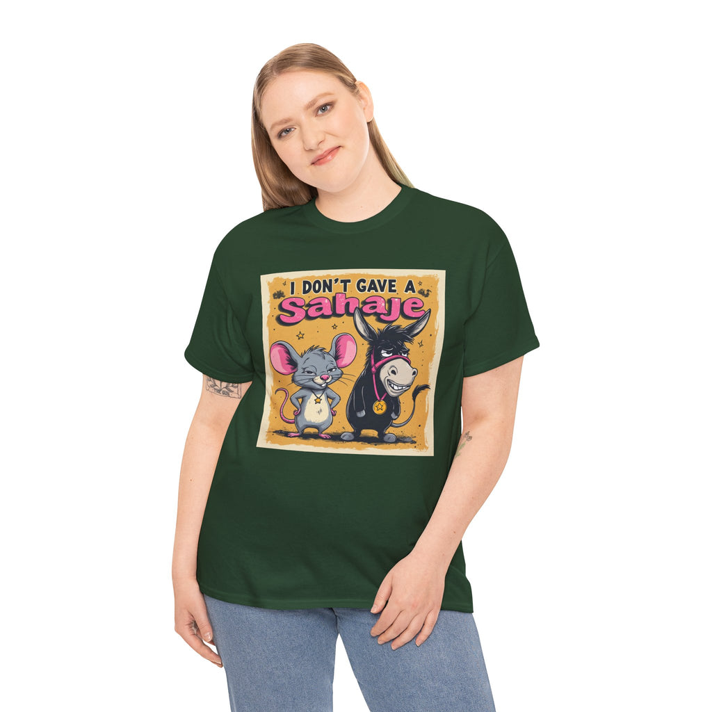 I Don't Give A Snair! Tee — Funny Mouse & Cat Graphic T-Shirt