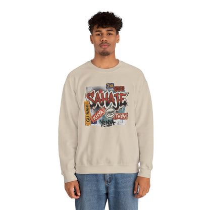 Sahajee Graphic Crewneck Sweatshirt — Urban Tagline Streetwear