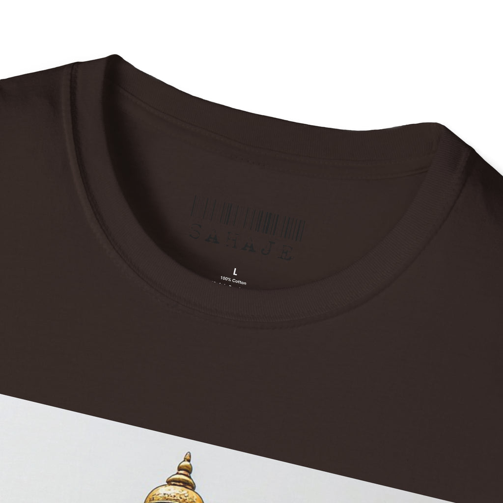 Nepal Temple Graphic T-Shirt — Boudhanath Stupa Prayer Flags Travel Tee