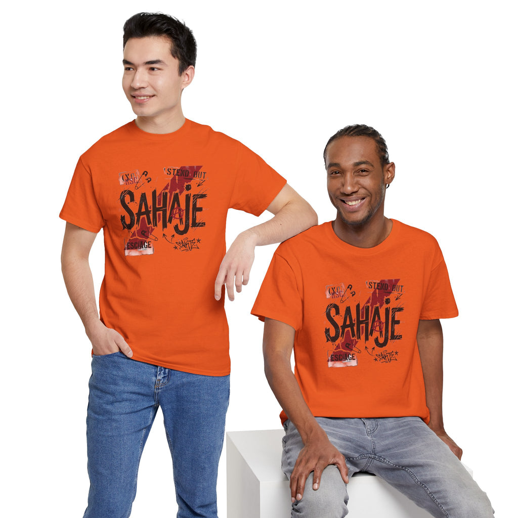 Sahaje Graphic Tee — Street Art Urban Casual T-Shirt