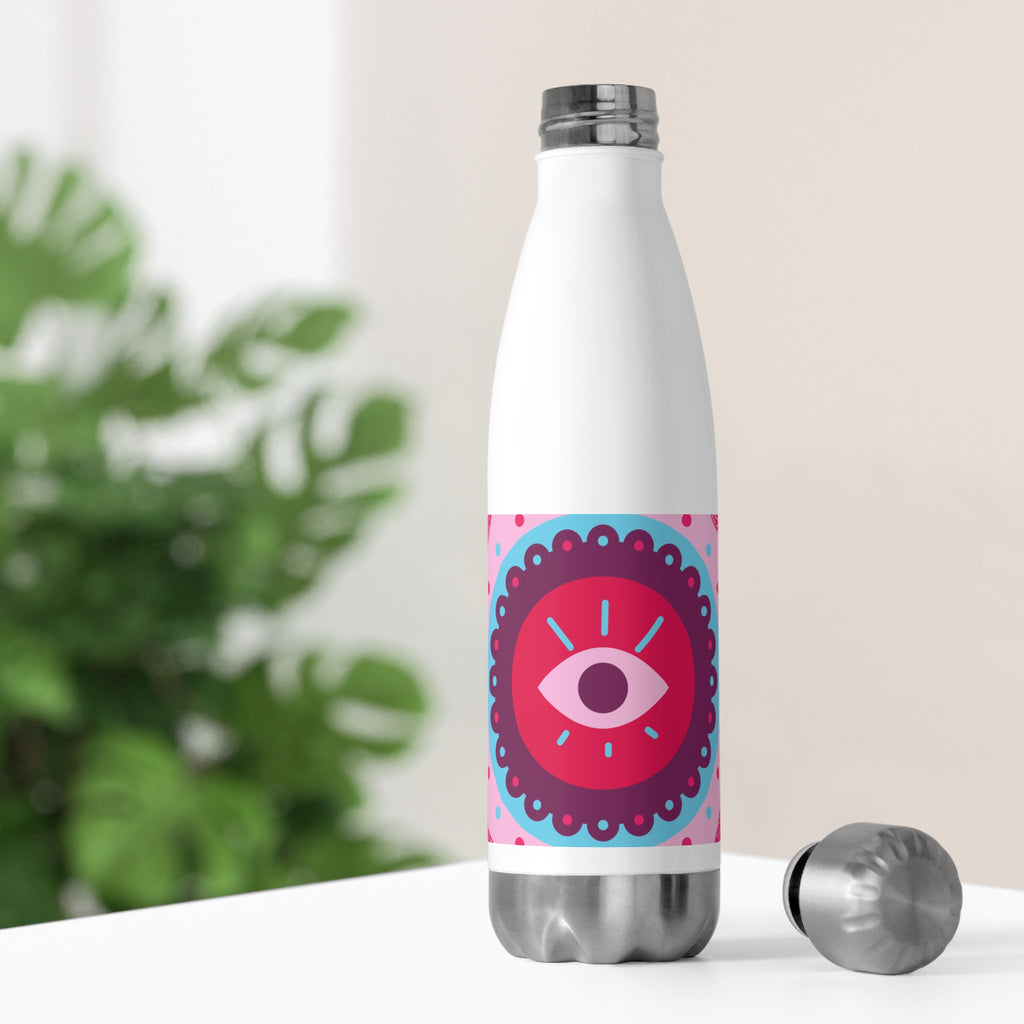 Vibrant Insulated Water Bottle with Eye Design, Perfect for Daily Hydration, Eco-Friendly Gift, Gym, Outdoor Adventure, Beach Essentials