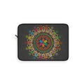 Colorful Mandala Laptop Sleeve | Bohemian Tech Accessory, Travel Gift, Geek Chic, Personalized Computer Case, Eco-Friendly Style
