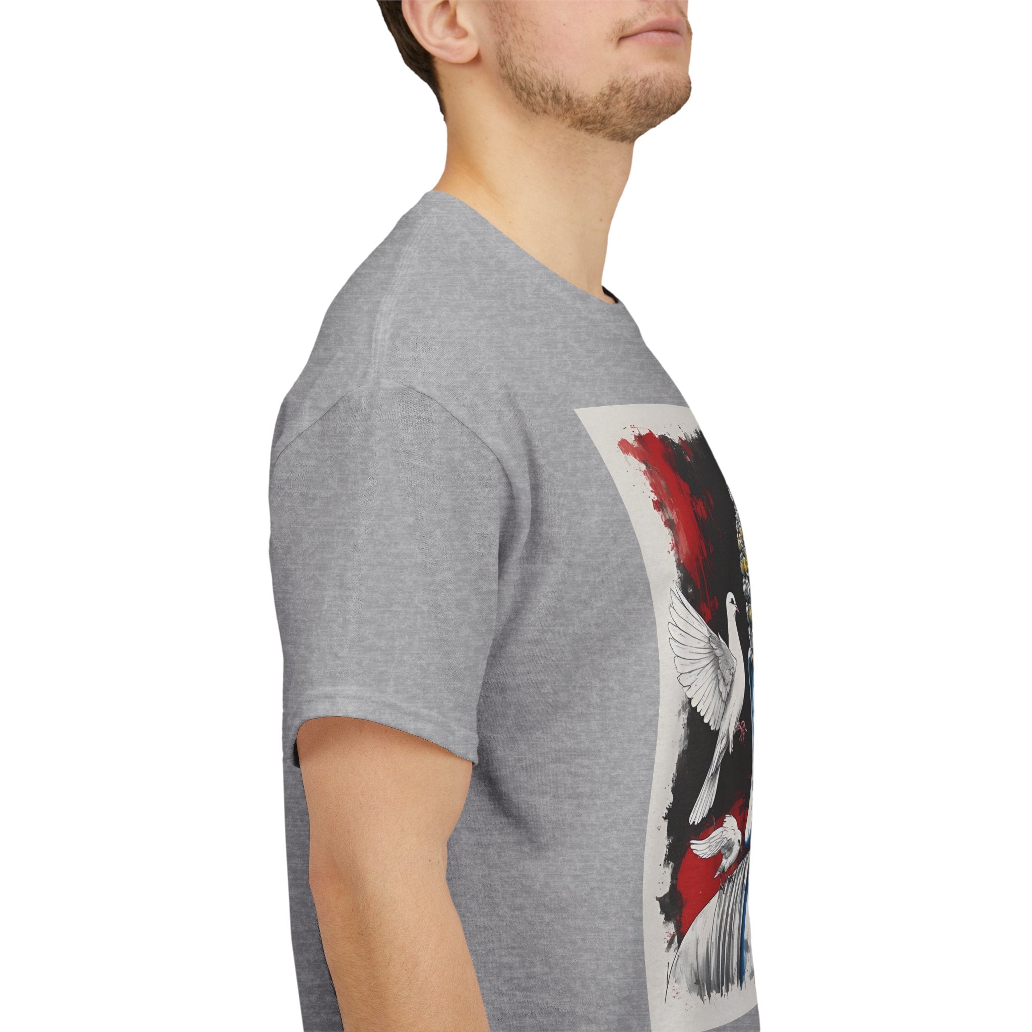 Buddha Peace Tee — Colorful Buddha & Doves Graphic T-Shirt