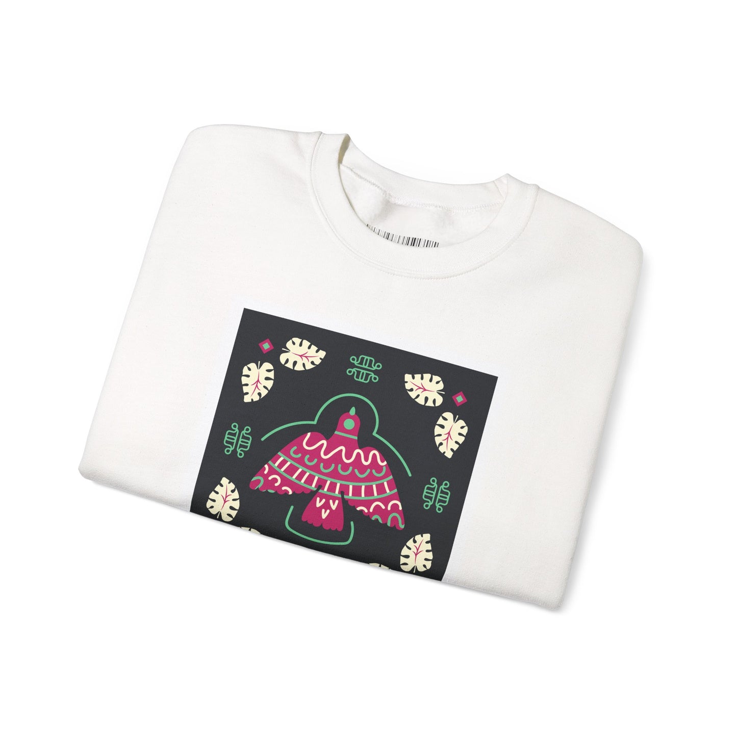 Sweatshirt — Retro Mushroom Patch Design Cozy Crewneck