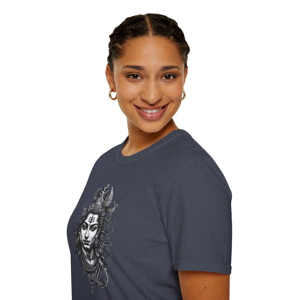 Shiva Portrait T‑Shirt — Hindu Deity Graphic Tee (Meditation, Yoga & Spiritual Wear)
