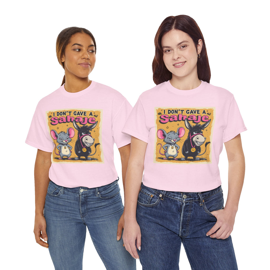 I Don't Give A Snair! Tee — Funny Mouse & Cat Graphic T-Shirt