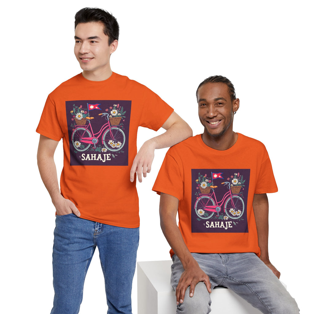 Sahaje Floral Bicycle T‑Shirt
