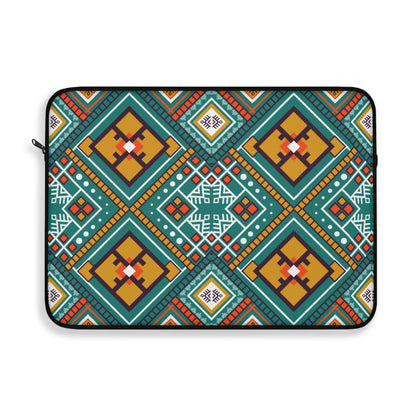 Vibrant Geometric Laptop Sleeve - Boho Chic, Gift for Students, Tech Accessory, Work from Home, Colorful Design