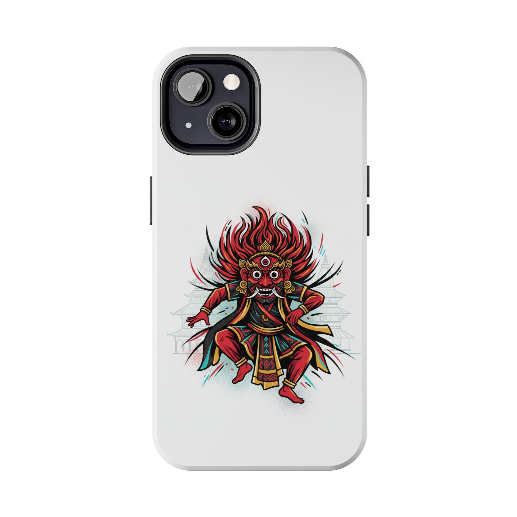 Bhairava Tough Phone Case — Bold Hindu Deity Protective Cover