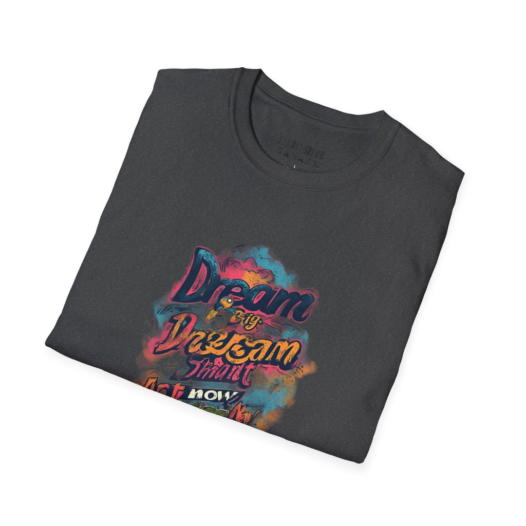 Dream Big Hustle Tee — "Dream, Perform, And Grow" Motivational Graphic T-Shirt