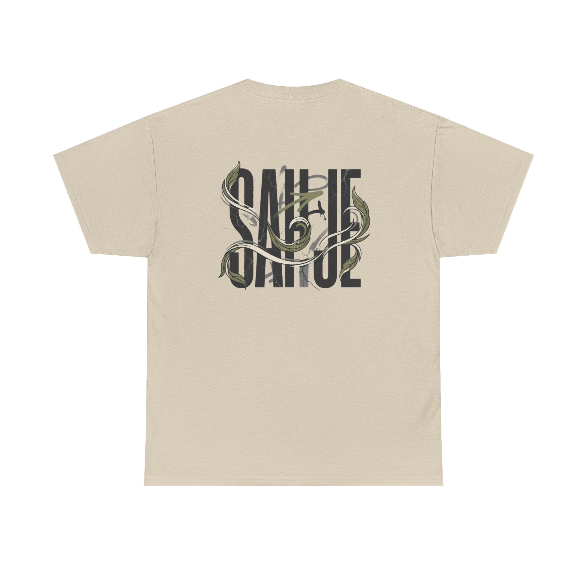 Graphic Tee — 'Savage' Typography with Snake Accent