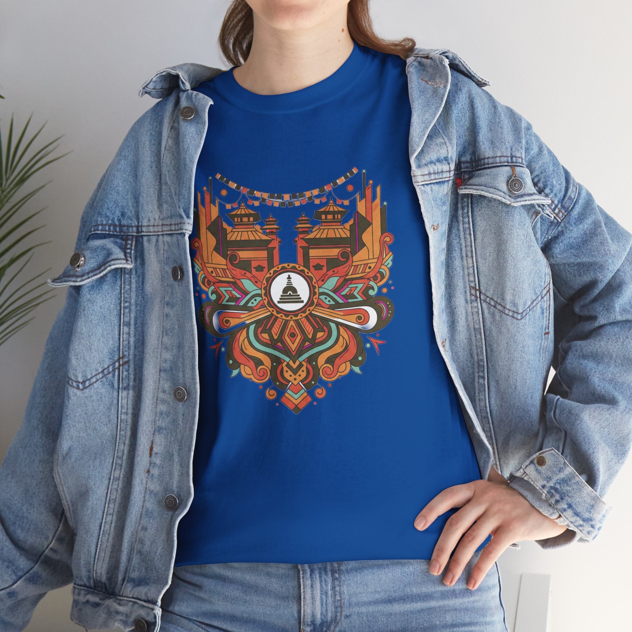 Mandala Cityscape Tee — Boho Urban Art Graphic T-Shirt