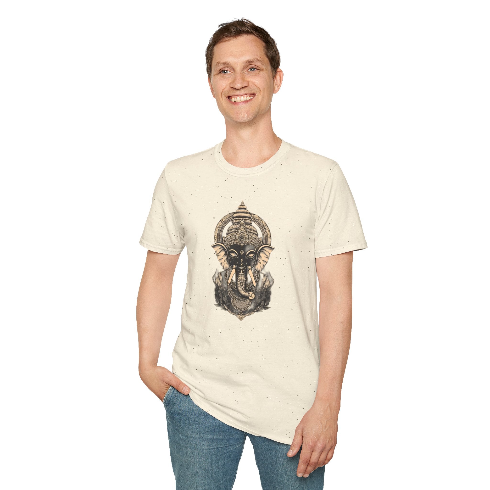 Elephant Mandala T-Shirt — Spiritual Ganesha Graphic Tee