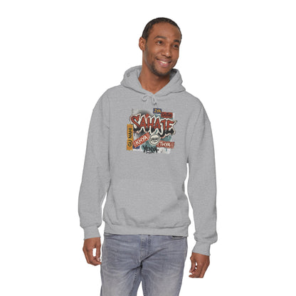Hoodie — Retro Graffiti “Savage” Street Art Pullover