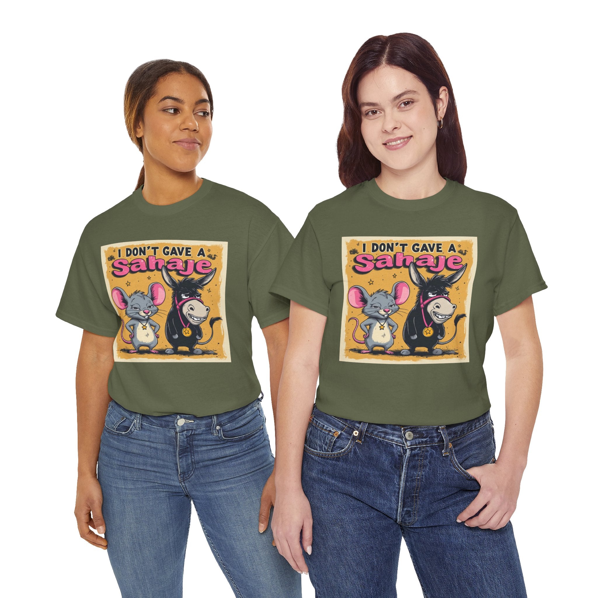 I Don't Give A Snair! Tee — Funny Mouse & Cat Graphic T-Shirt