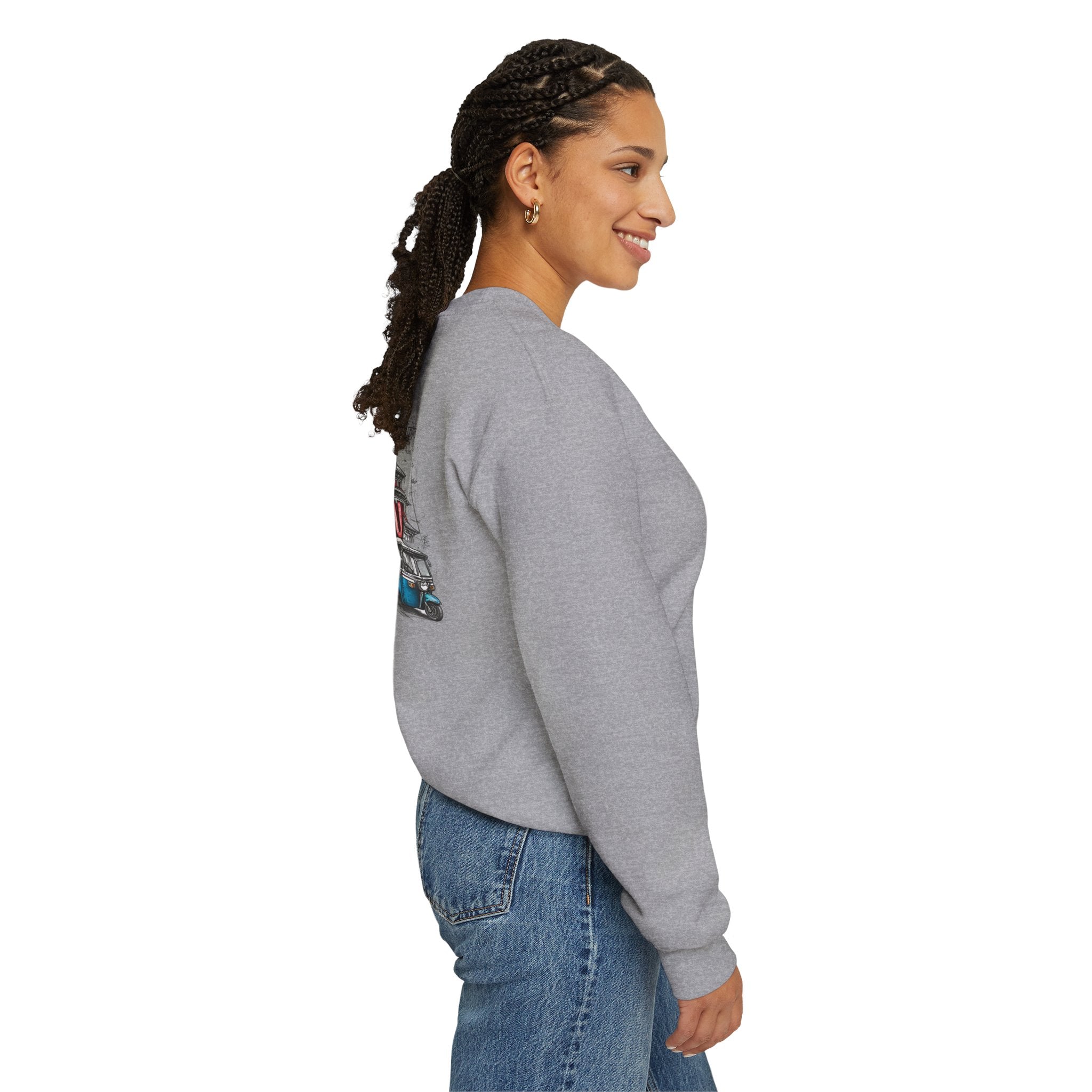 Kathmandu Crewneck Sweatshirt — Nepal Travel Graphic Pullover