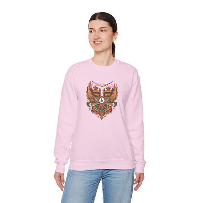 Vintage Tribal Fox Sweatshirt — Geometric Forest Animal Crewneck