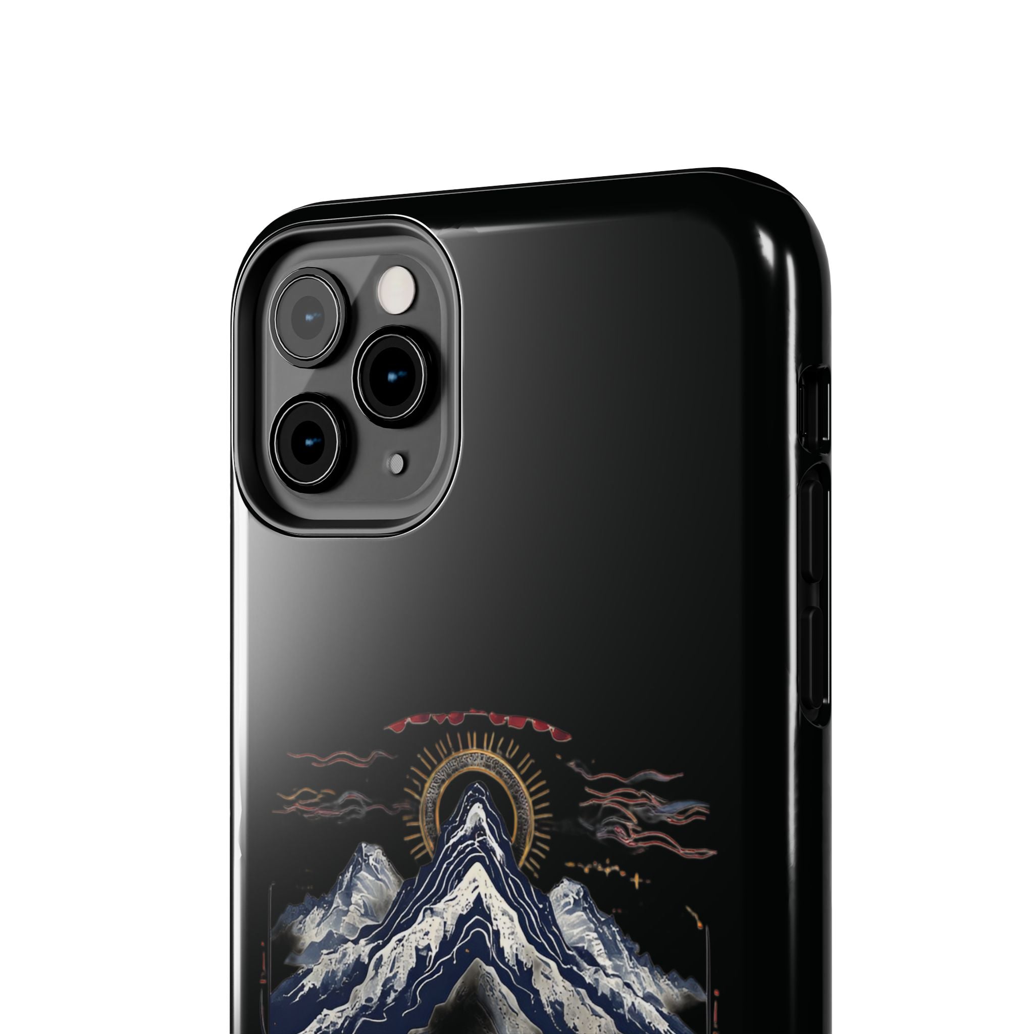 Mountain Temple Tough Phone Case — Japanese-Inspired Landscape Phone Cover