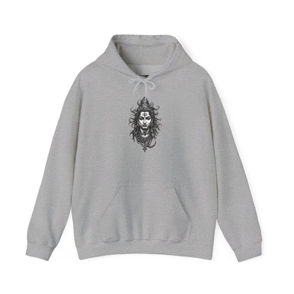 Skull Viking Hoodie — Norse Warrior Graphic Hooded Sweatshirt