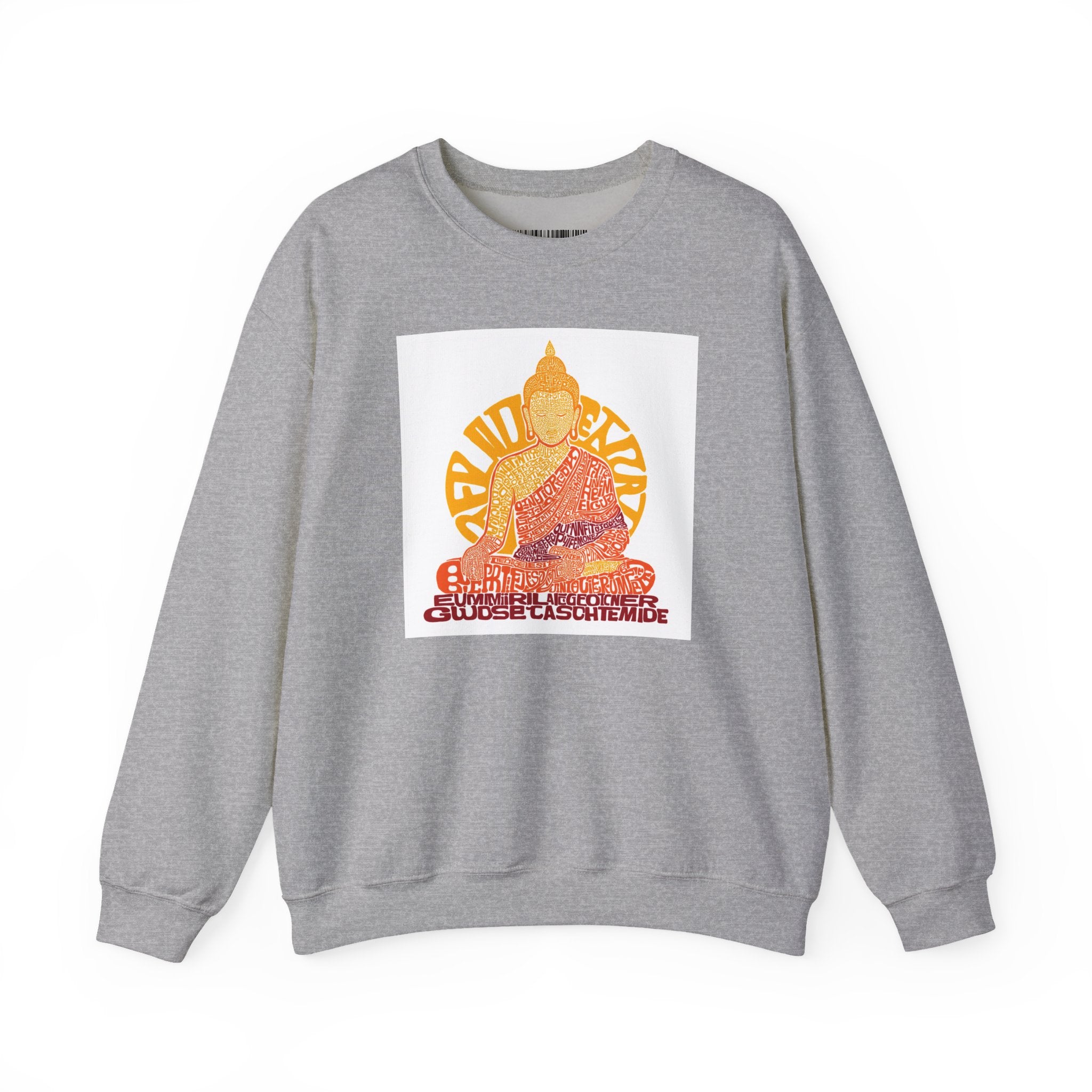 Buddha Graphic Sweatshirt — "Choose Compassion" Meditation Crewneck