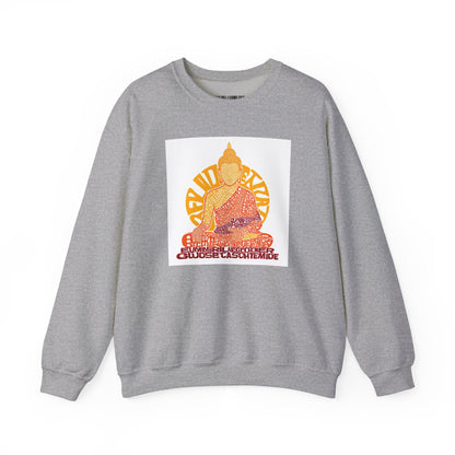 Buddha Graphic Sweatshirt — "Choose Compassion" Meditation Crewneck