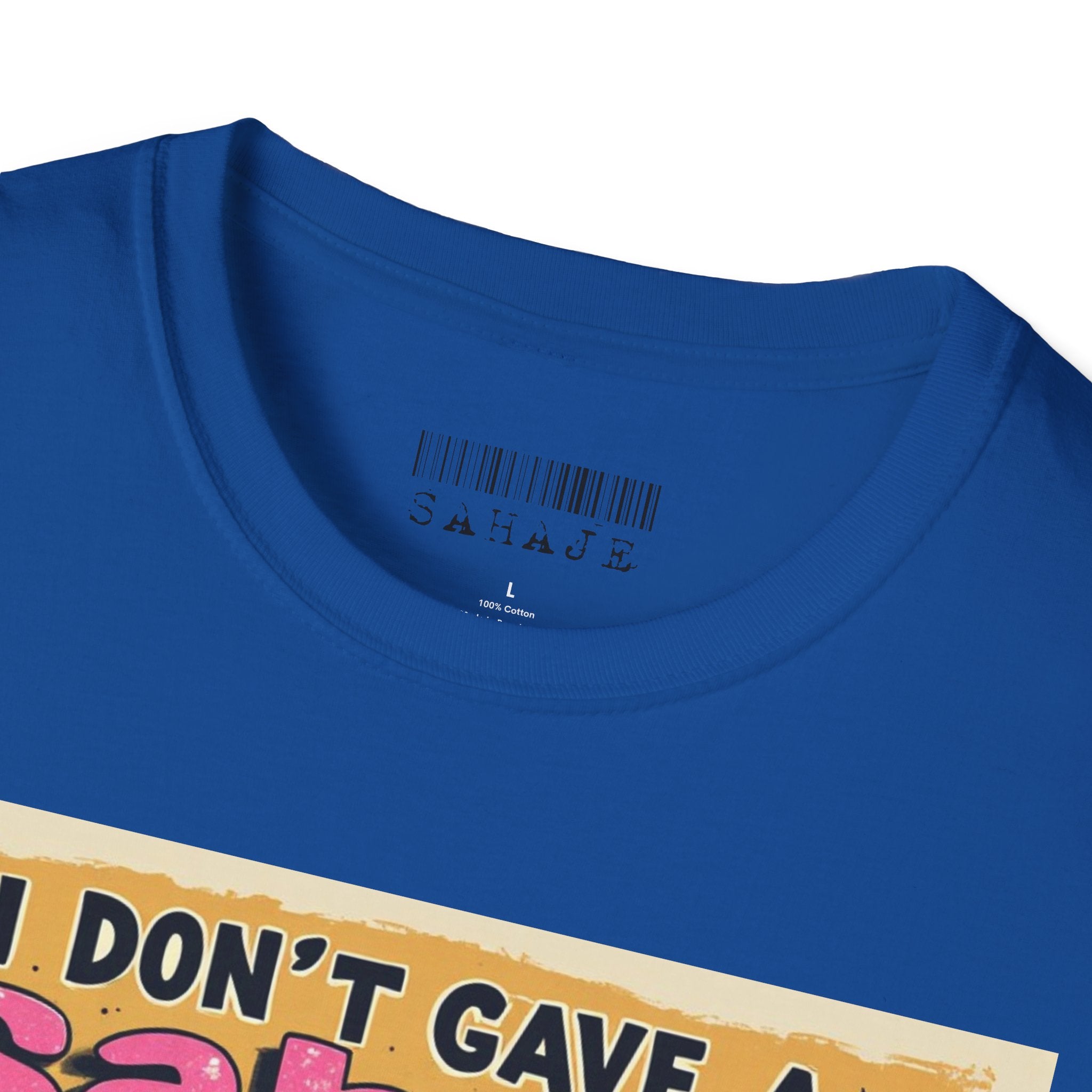 Don’t Give a Satrage T-Shirt — Funny Mouse & Donkey Cartoon Tee