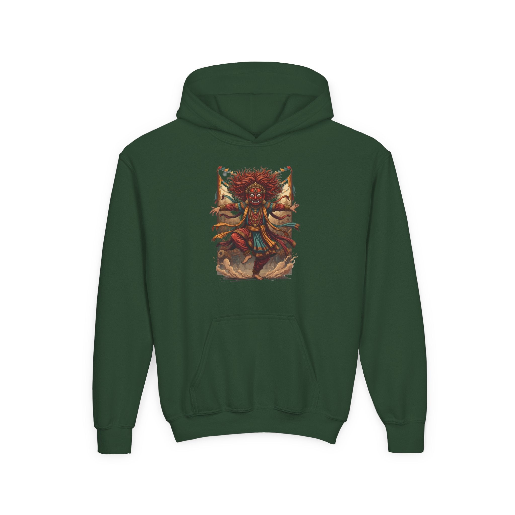 Youth Hoodie — Tribal Sun Dancer Graphic Kids Sweatshirt