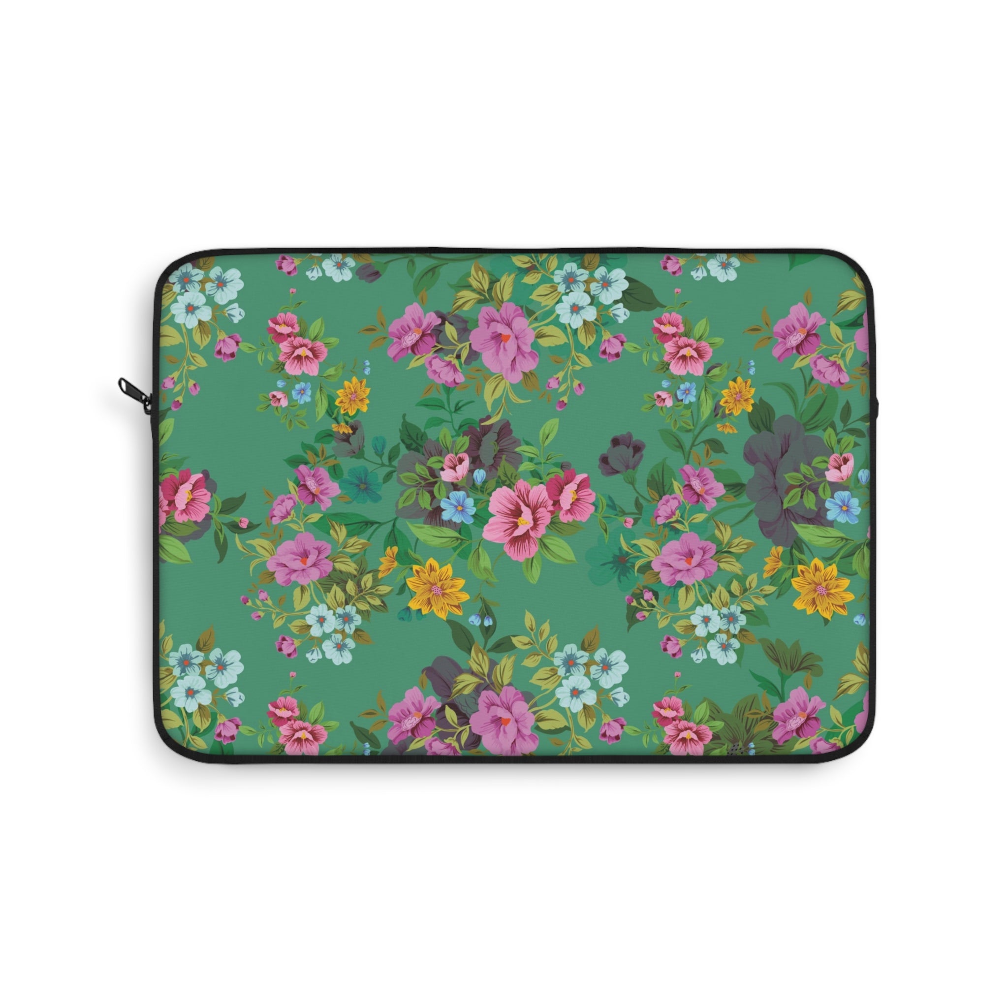 Floral Laptop Sleeve, Vintage Design Tech Case, Computer Sleeve, Gift for Her, Spring Accessory, Floral Print Laptop Bag