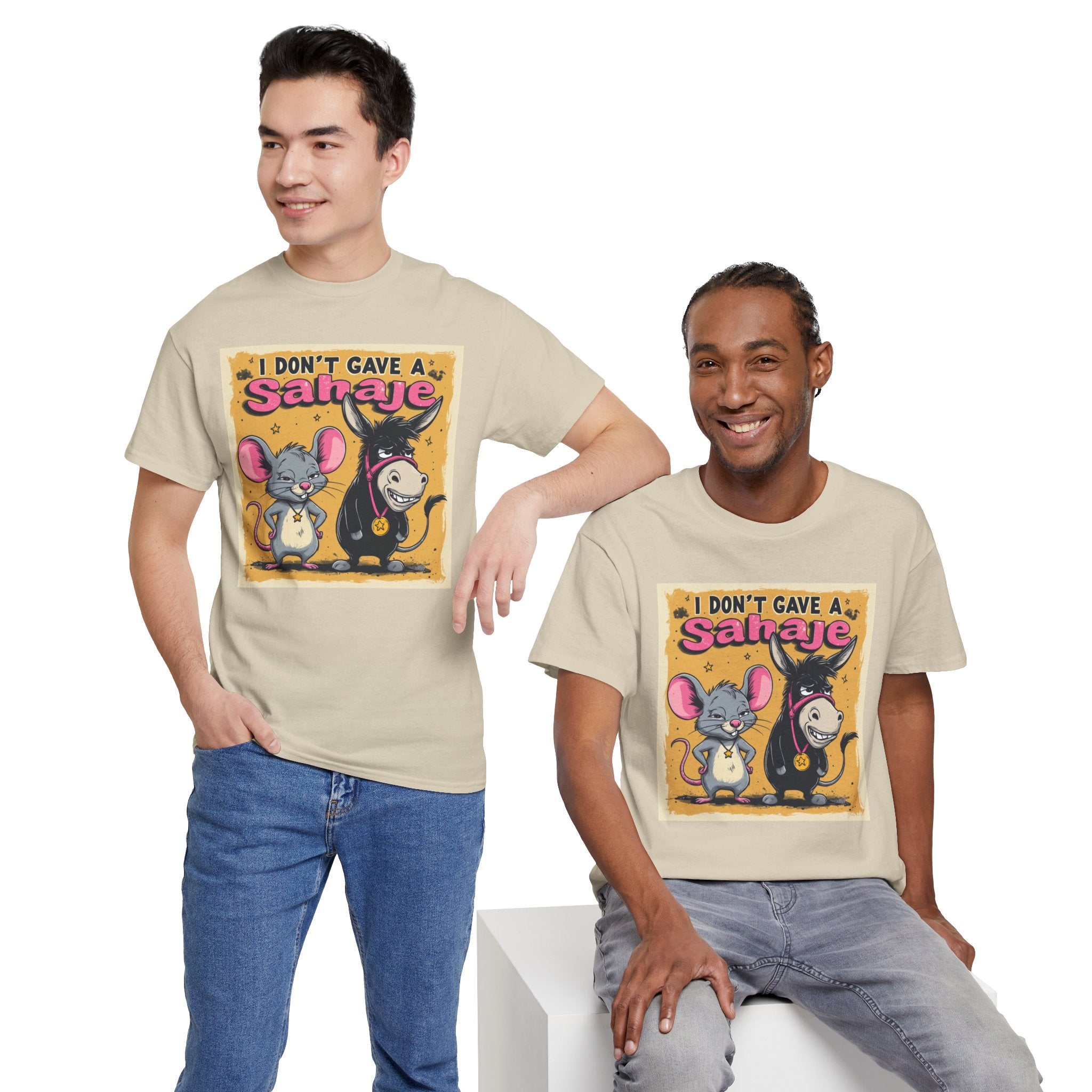 I Don't Give A Snair! Tee — Funny Mouse & Cat Graphic T-Shirt