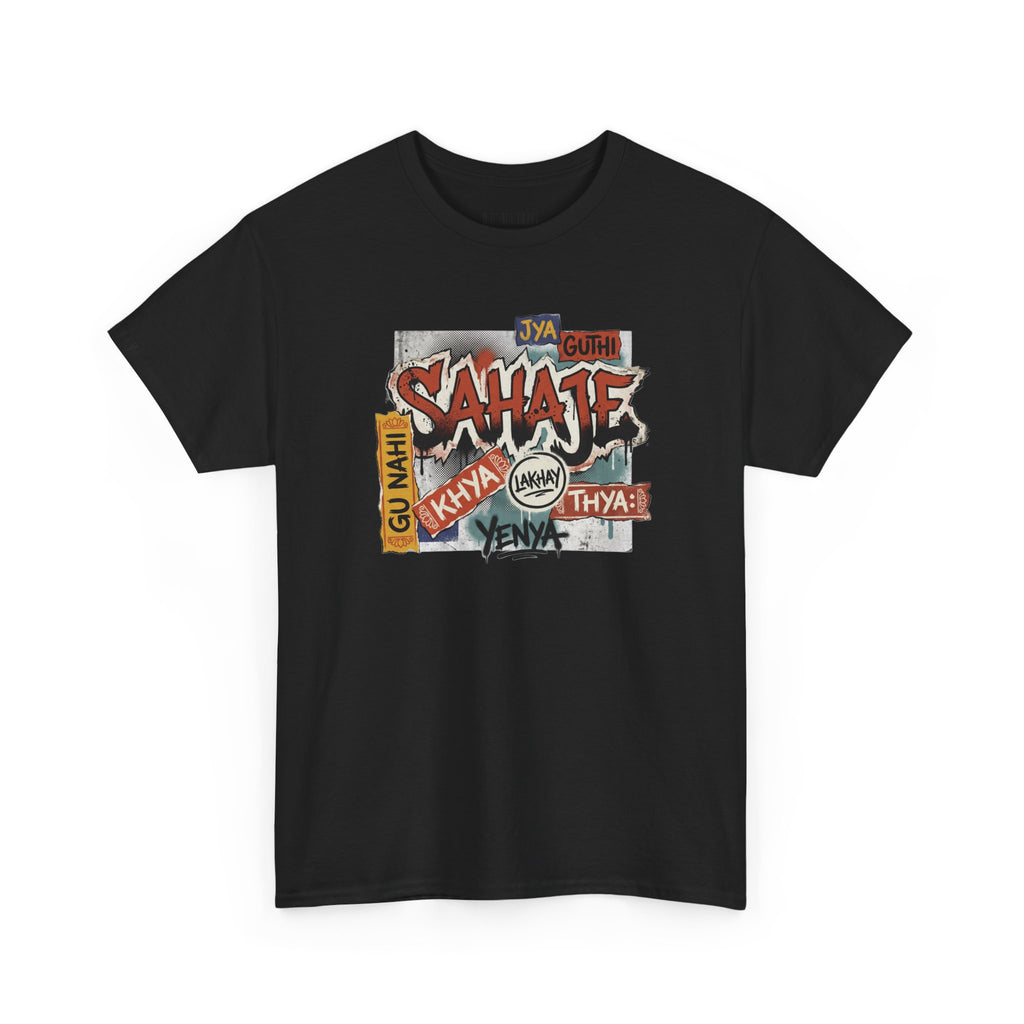 Shahje Graffiti Logo Tee - Urban Retro Streetwear T-Shirt