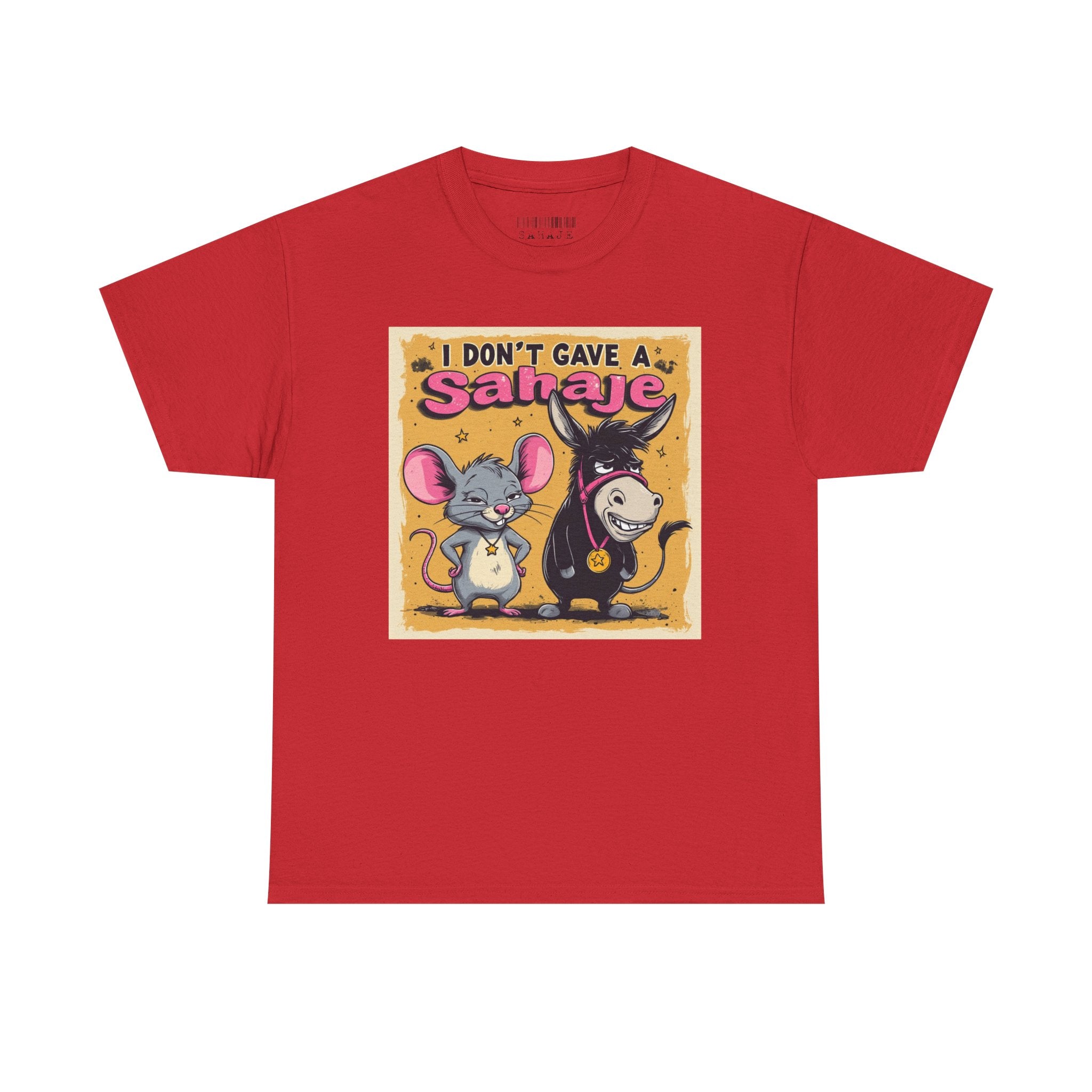 I Don't Give A Snair! Tee — Funny Mouse & Cat Graphic T-Shirt