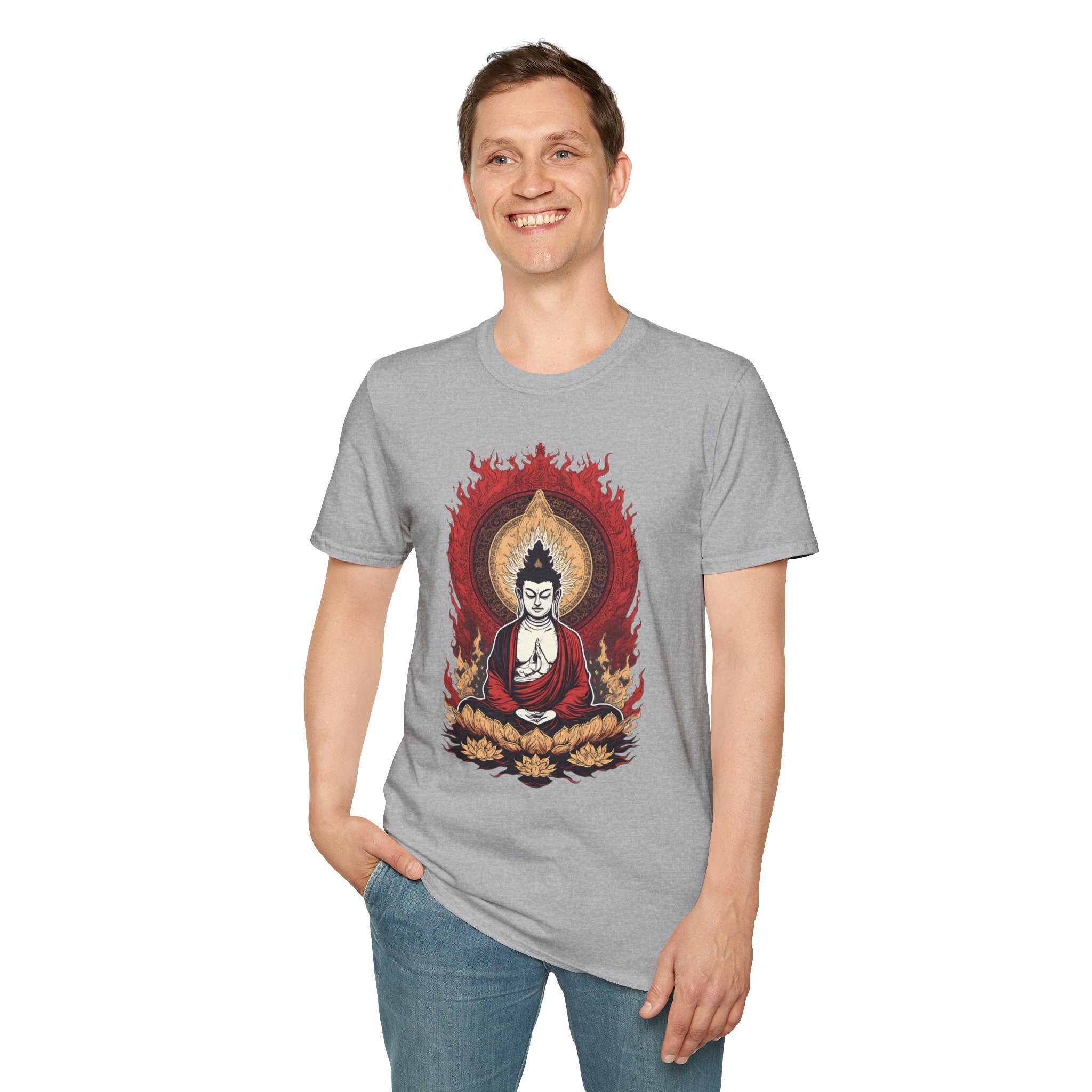 Buddha Lotus Meditation T-Shirt — Zen Buddhist Graphic Tee