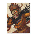 Balinese Barong Art Fleece Blanket — Mythical Masked Dance Throw