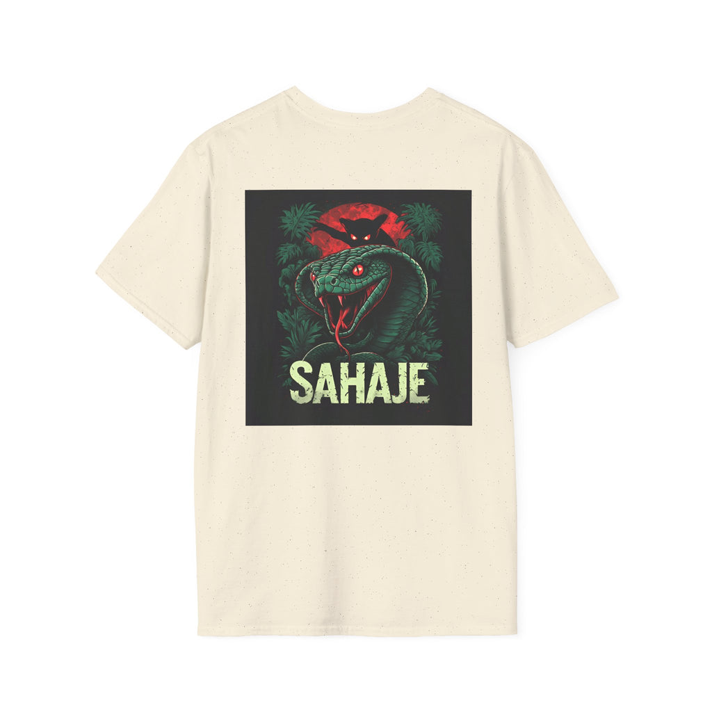 Black Cobra & Panther T-Shirt – Fierce Serpent & Big Cat Graphic Tee, Edgy Streetwear Design