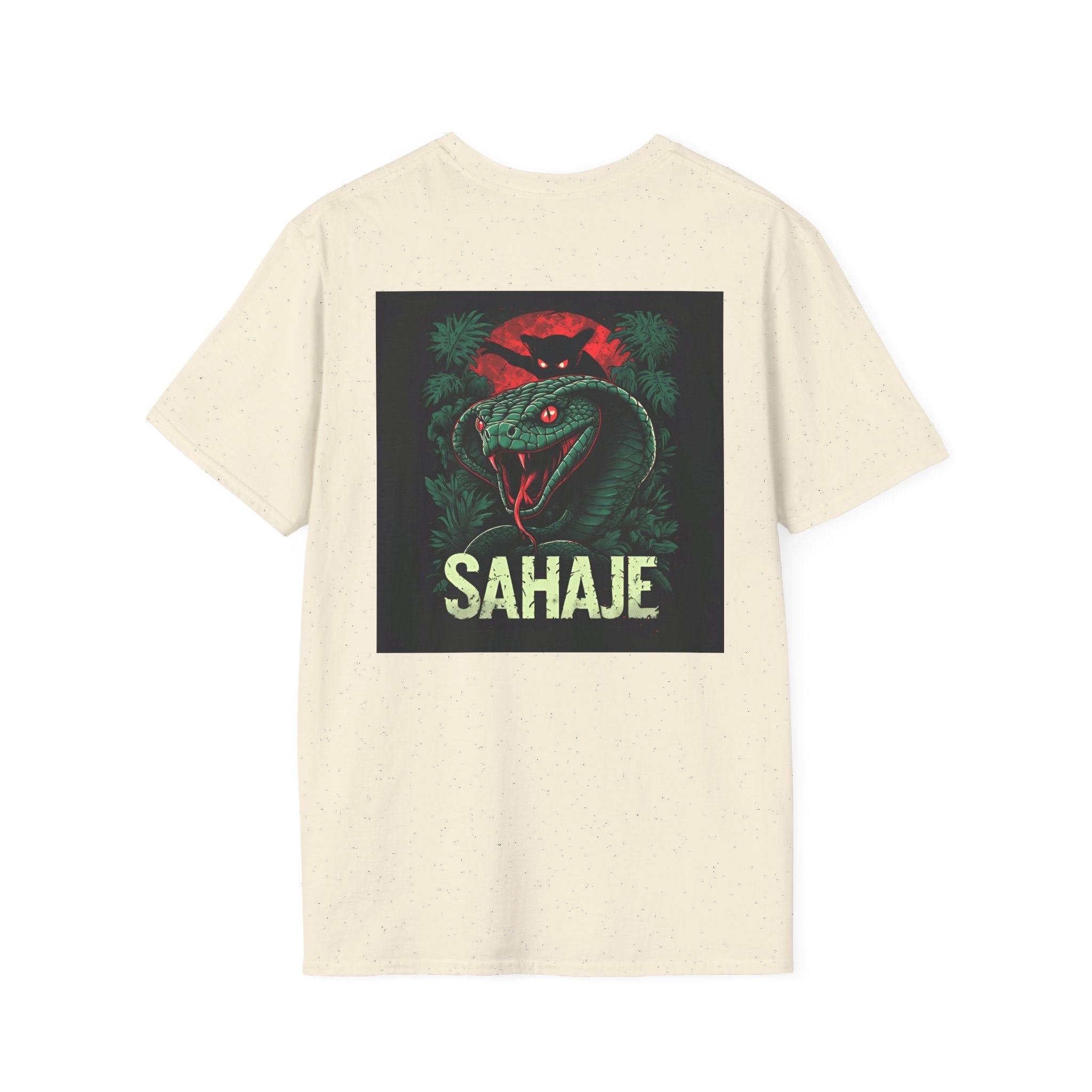 Black Cobra & Panther T-Shirt – Fierce Serpent & Big Cat Graphic Tee, Edgy Streetwear Design