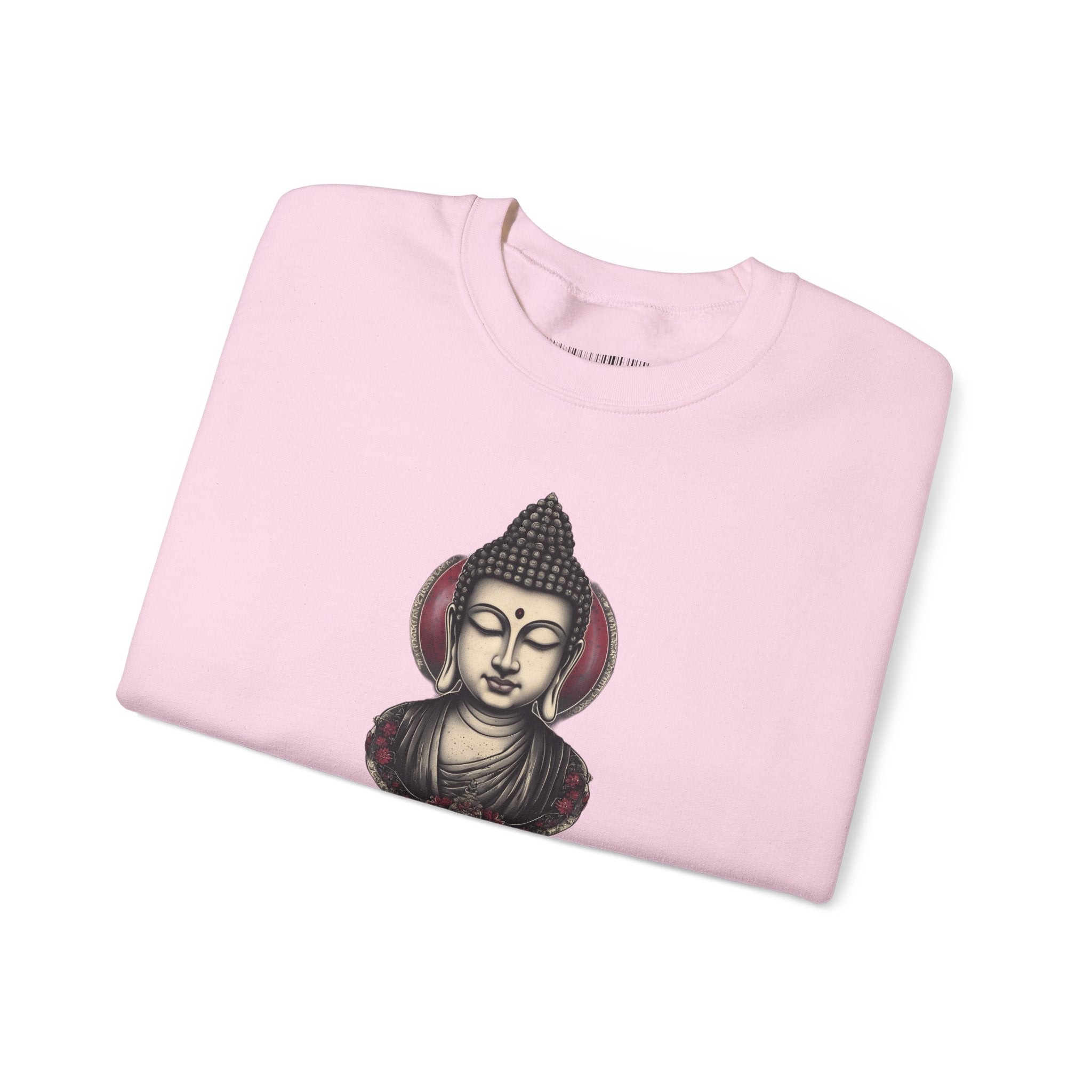Buddha Lotus Crewneck Sweatshirt — Tranquil Meditation Graphic