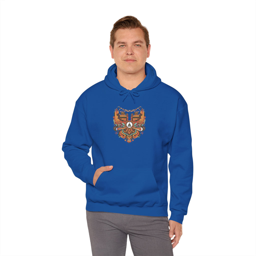 Spiritual Mandala Buddha Hoodie — Colorful Meditation Graphic Sweatshirt