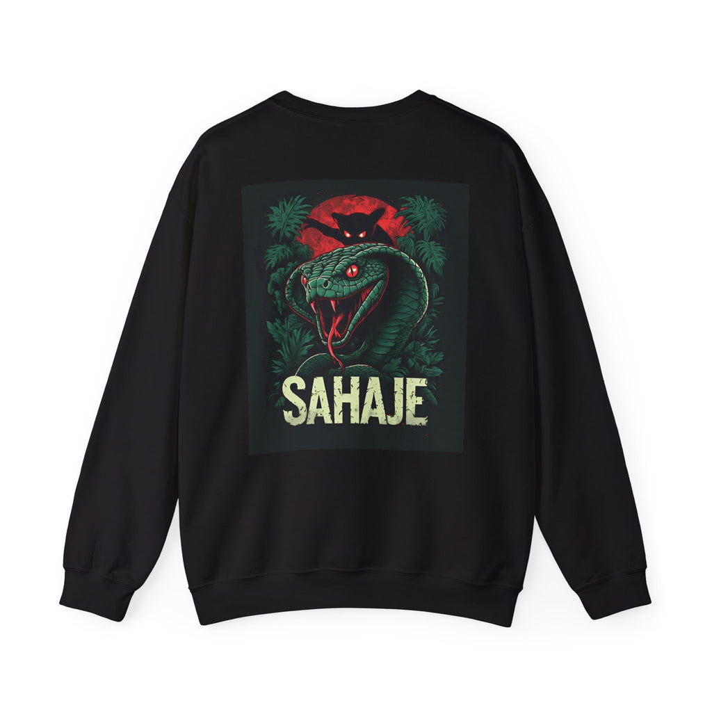 Snake Graphic Sweatshirt — 'SAHAJE' Retro Horror Crewneck