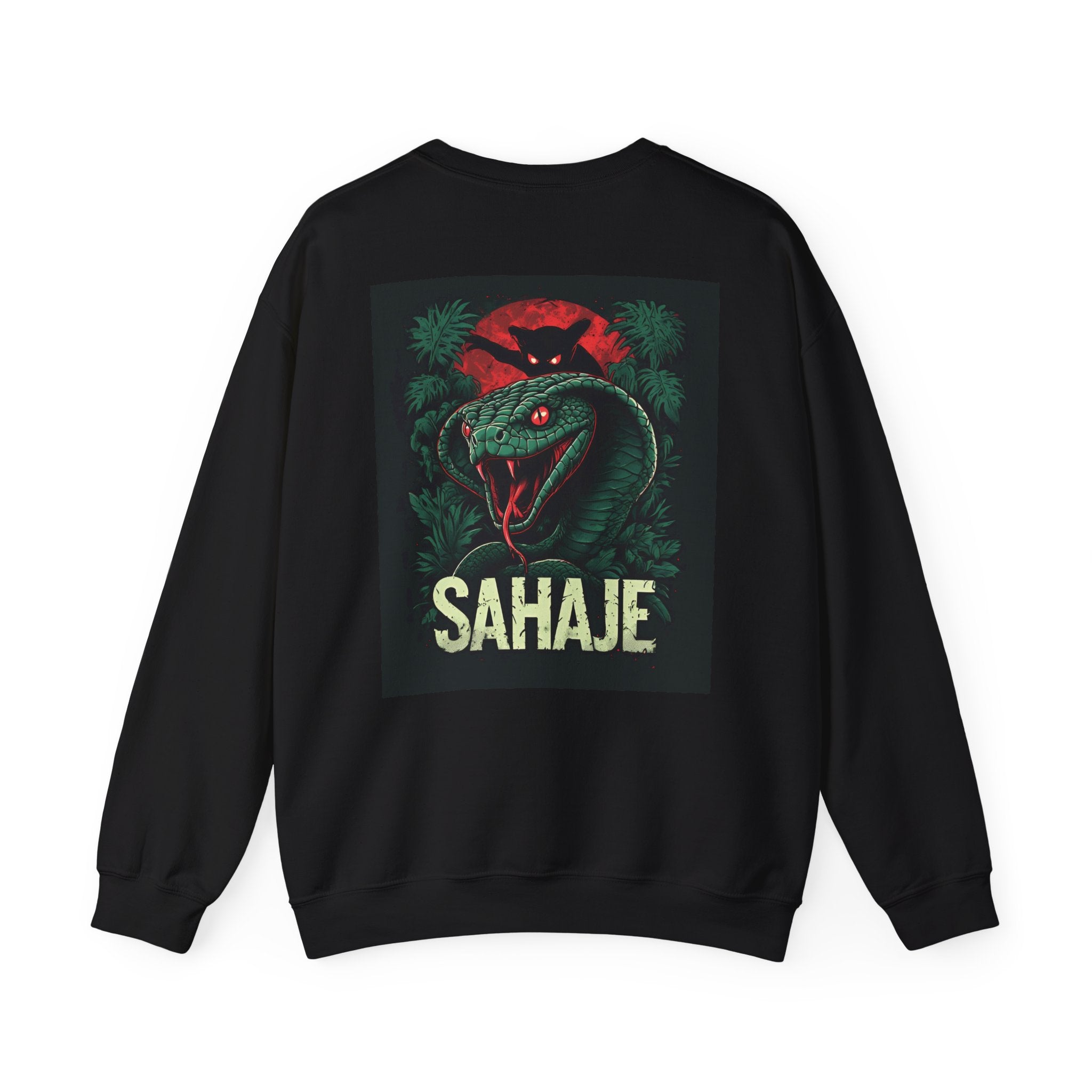 Snake Graphic Sweatshirt — 'SAHAJE' Retro Horror Crewneck