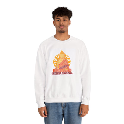 Buddha Graphic Sweatshirt — "Choose Compassion" Meditation Crewneck