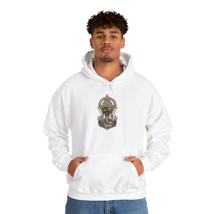 Egyptian Pharaoh Helmet Hoodie — Ancient Warrior Graphic Sweatshirt