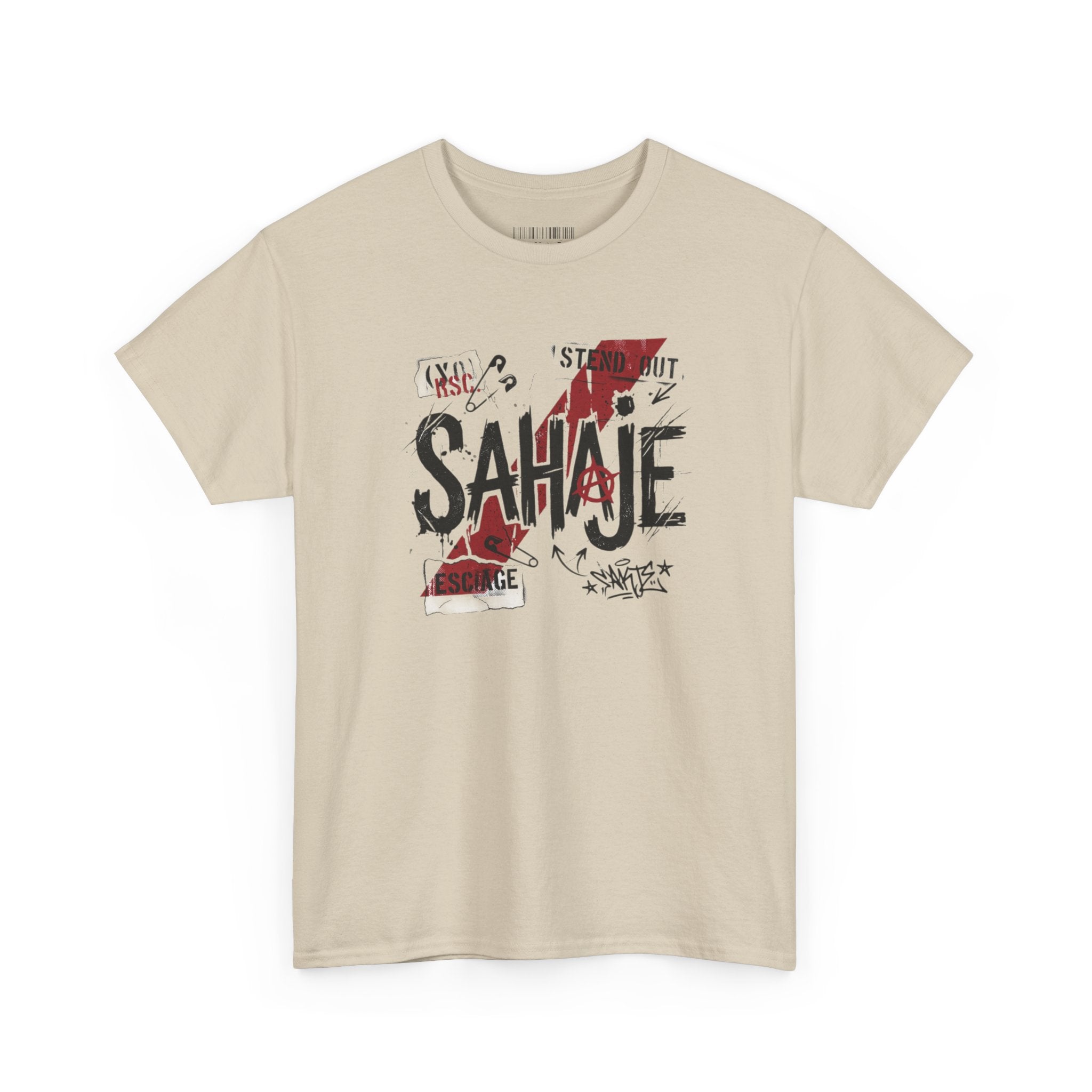 Sahaje Graphic Tee — Street Art Urban Casual T-Shirt