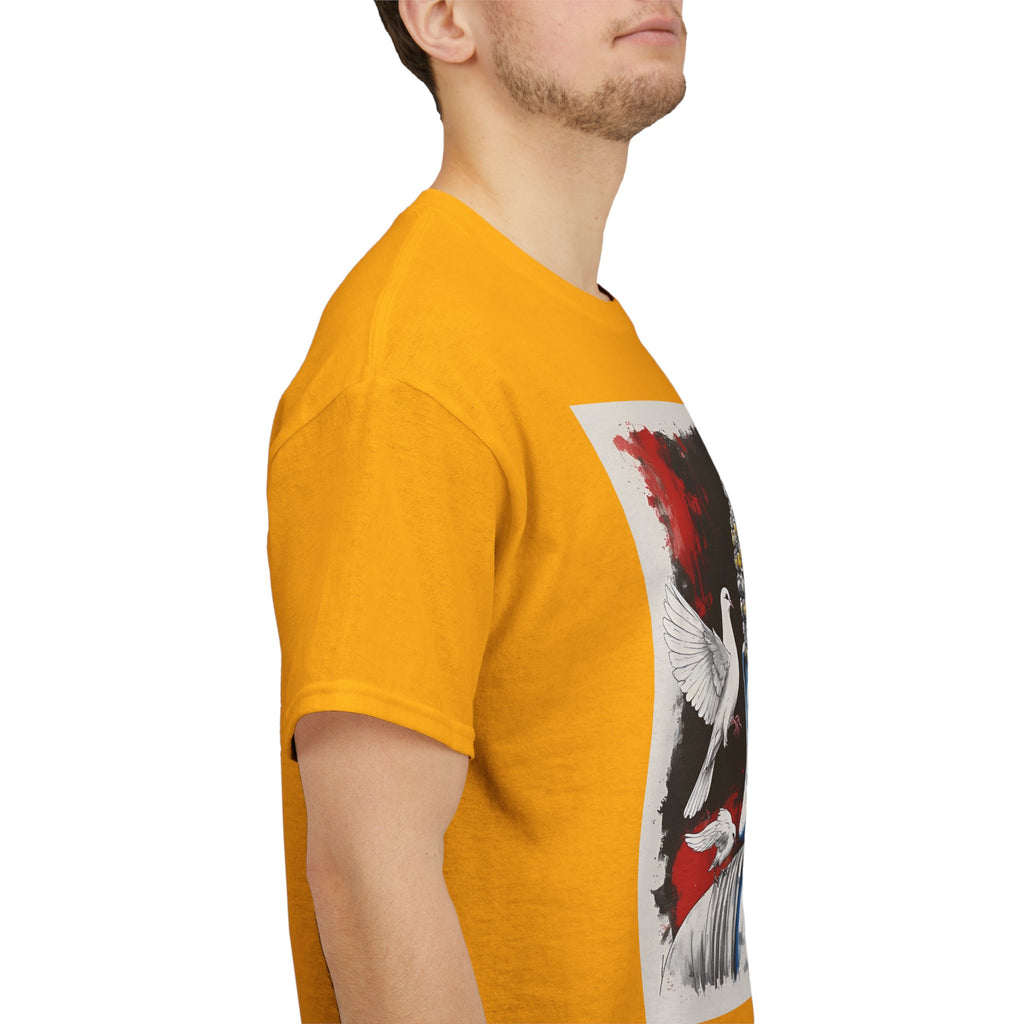 Buddha Peace Tee — Colorful Buddha & Doves Graphic T-Shirt