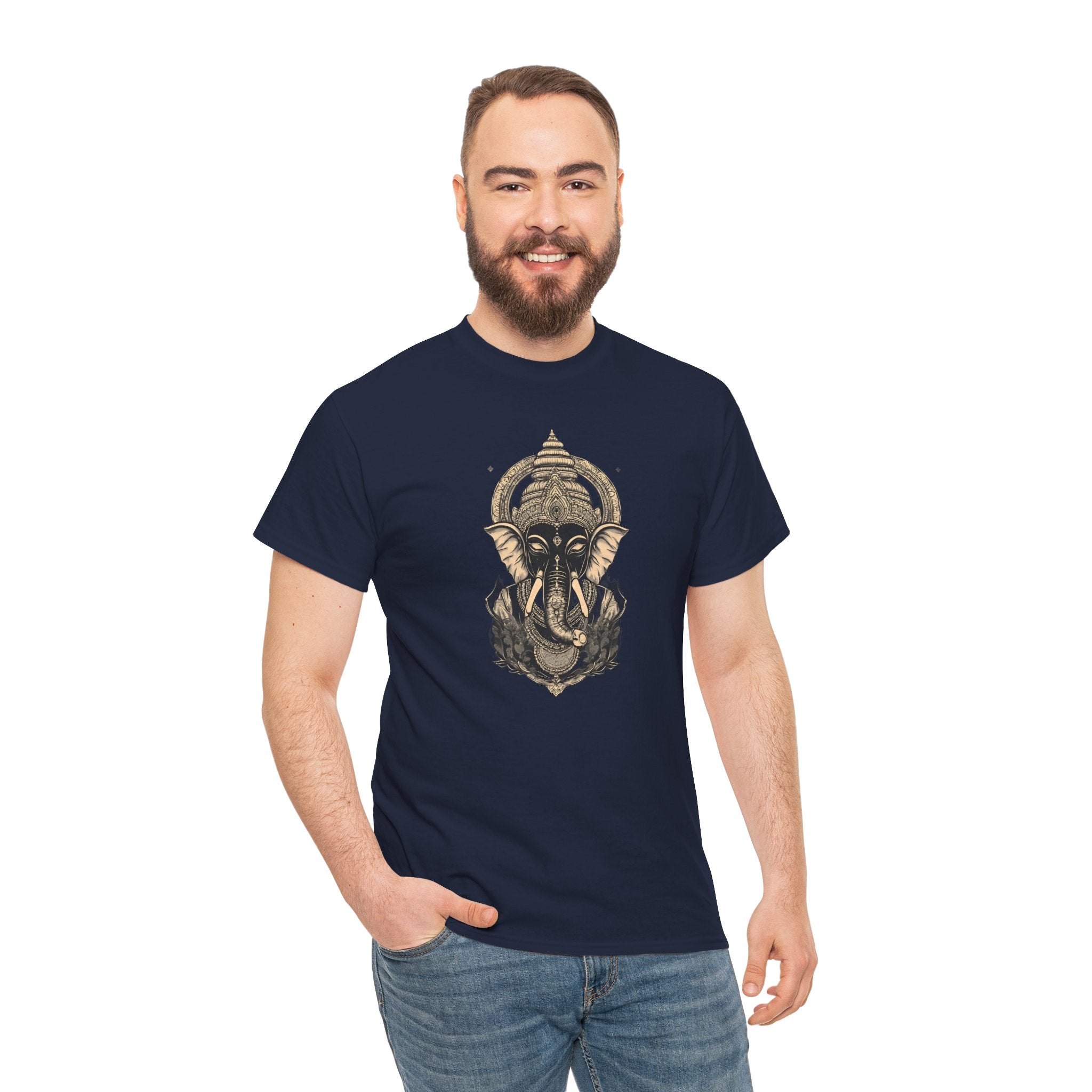 Elephant Mandala T‑Shirt — Spiritual Ganesha-Inspired Graphic Tee