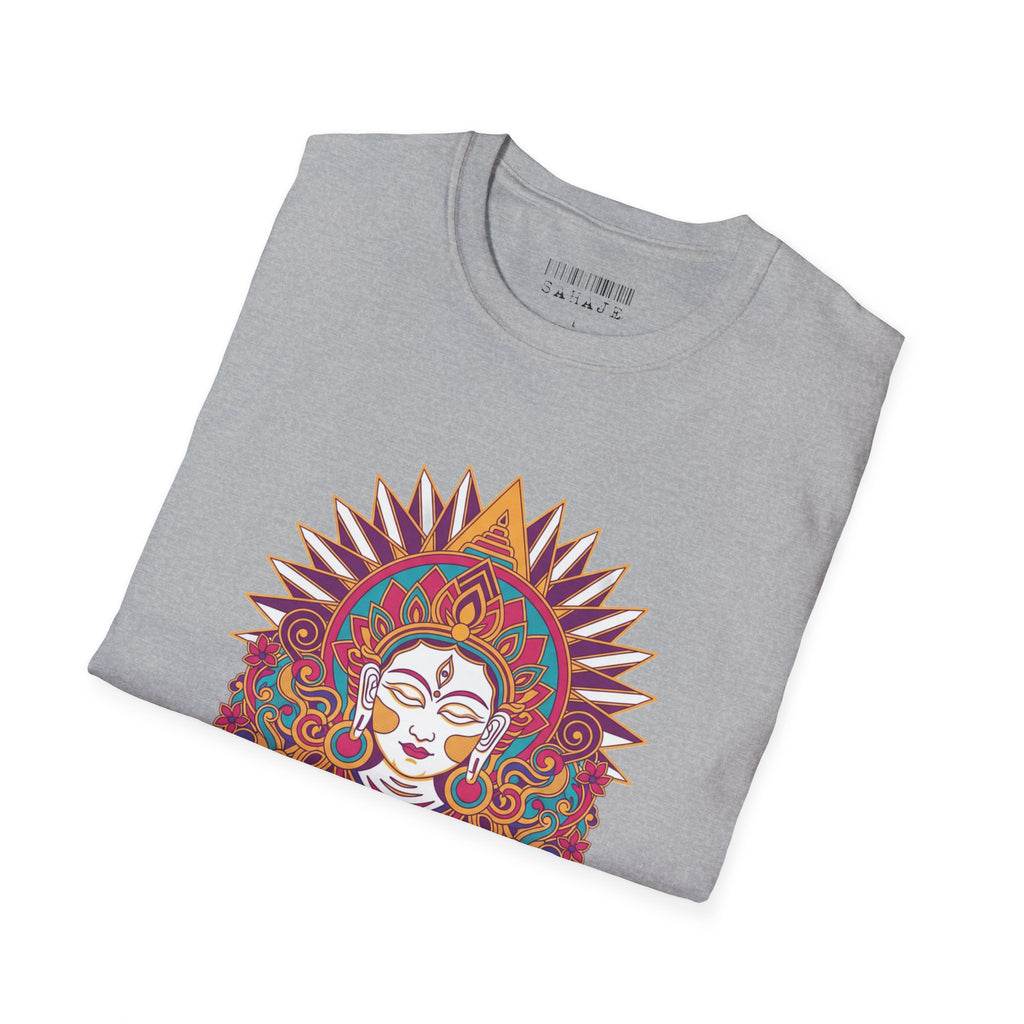 Mandala Goddess T-Shirt — Colorful Floral Spiritual Tee