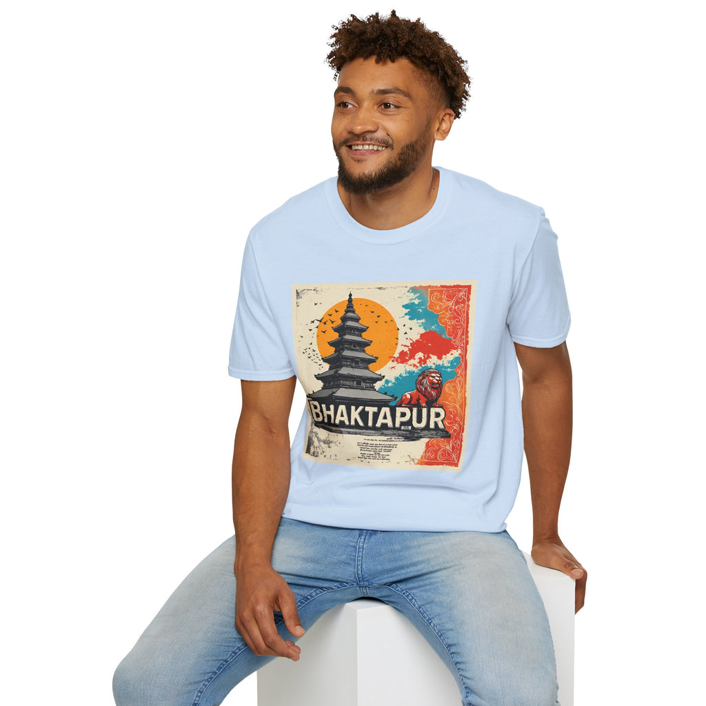 Bhaktapur Vintage Travel T-Shirt – Nepal Pagoda Graphic Tee