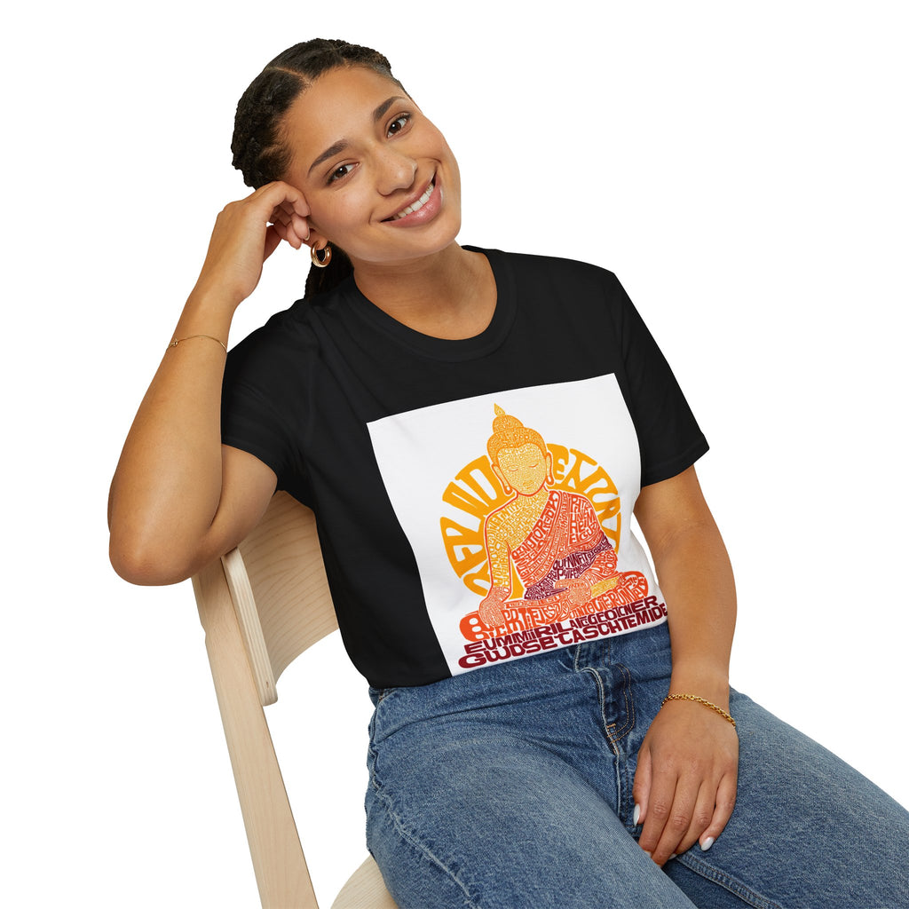 Buddha Graphic Tee — Retro Sun Meditation Shirt