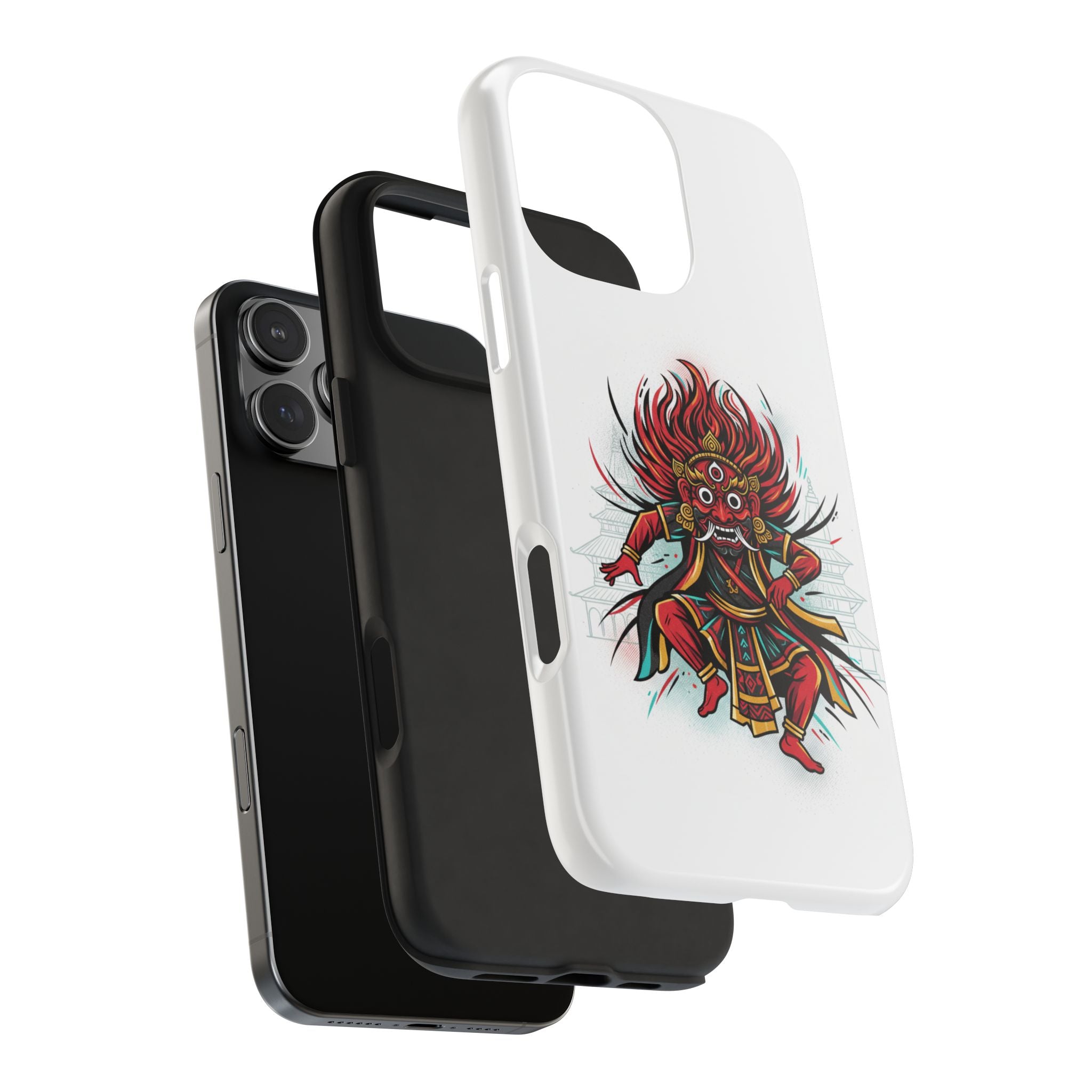 Bhairava Tough Phone Case — Bold Hindu Deity Protective Cover
