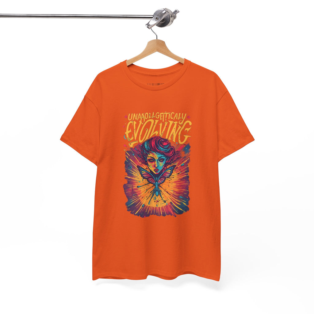 Evolving Alien Graphic Tee — "Unnaturally Evolving" Sci‑Fi Art T-Shirt